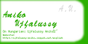 aniko ujfalussy business card